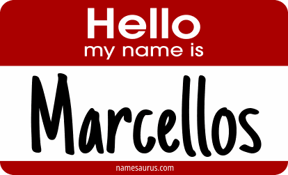 Hello my name is Marcellos png download