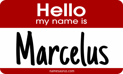 Hello my name is Marcelus png download