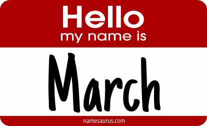 Hello my name is March png download