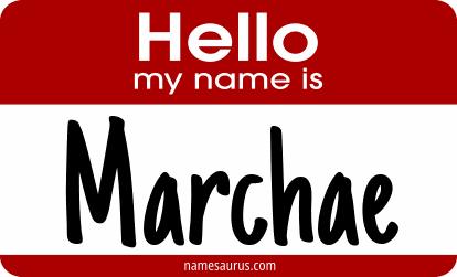Hello my name is Marchae png download