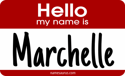 Hello my name is Marchelle png download