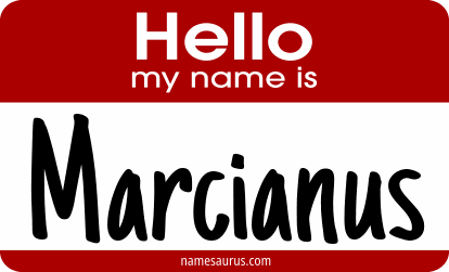 Hello my name is Marcianus png download