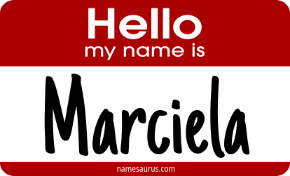 Hello my name is Marciela png download
