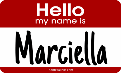 Hello my name is Marciella png download