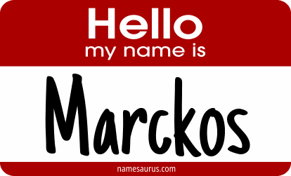 Hello my name is Marckos png download