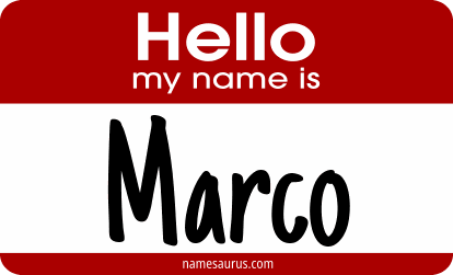 Hello my name is Marco png download