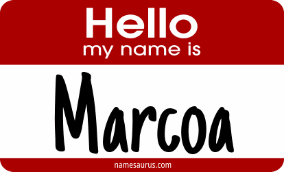 Hello my name is Marcoa png download