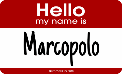 Hello my name is Marcopolo png download