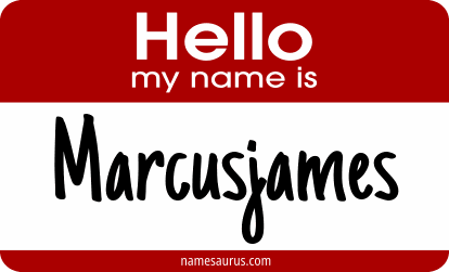 Hello my name is Marcusjames png download