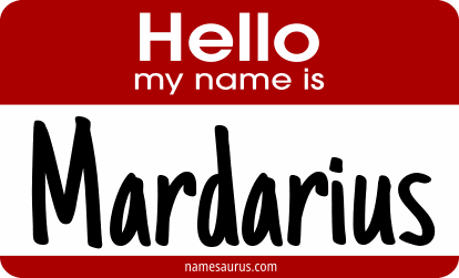 Hello my name is Mardarius png download