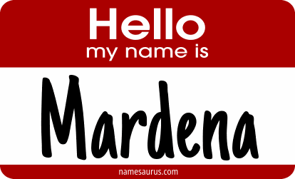 Hello my name is Mardena png download