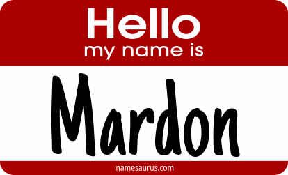 Hello my name is Mardon png download