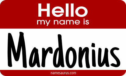 Hello my name is Mardonius png download