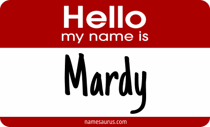 Hello my name is Mardy png download