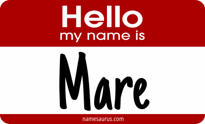 Hello my name is Mare png download