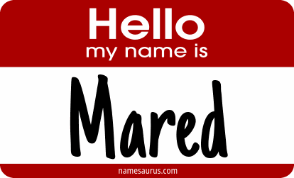 Hello my name is Mared png download