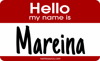 Hello my name is Mareina png download