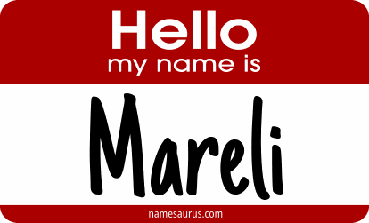 Hello my name is Mareli png download