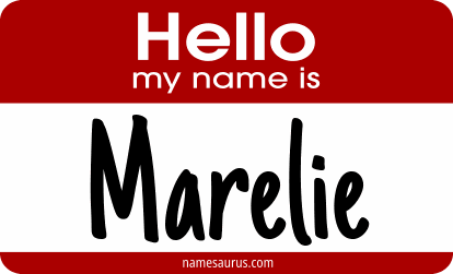 Hello my name is Marelie png download