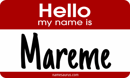 Hello my name is Mareme png download
