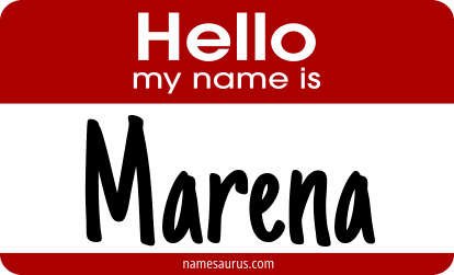 Hello my name is Marena png download