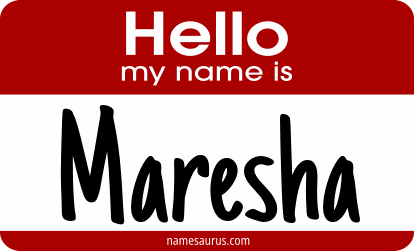 Hello my name is Maresha png download