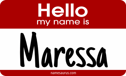 Hello my name is Maressa png download