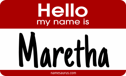 Hello my name is Maretha png download