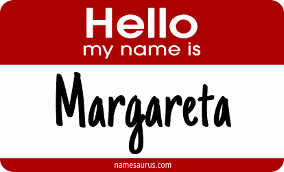 Hello my name is Margareta png download