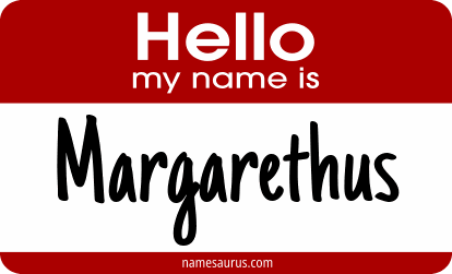 Hello my name is Margarethus png download