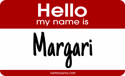 Hello my name is Margari png download