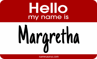 Hello my name is Margretha png download