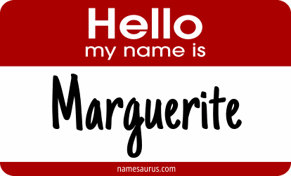 Hello my name is Marguerite png download