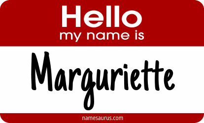 Hello my name is Marguriette png download