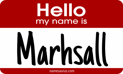 Hello my name is Marhsall png download