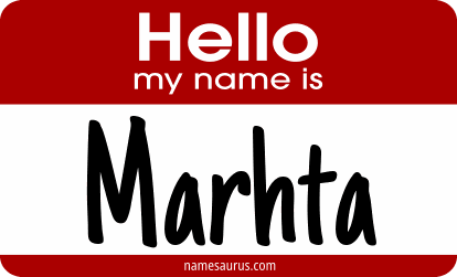 Hello my name is Marhta png download