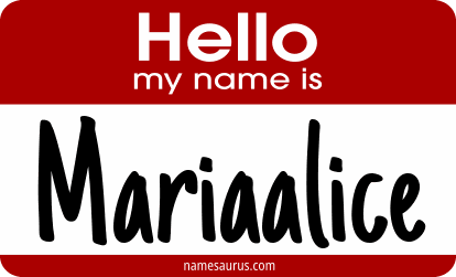 Hello my name is Mariaalice png download