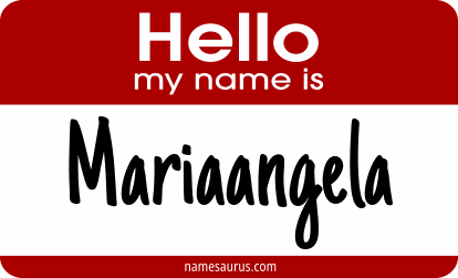 Hello my name is Mariaangela png download