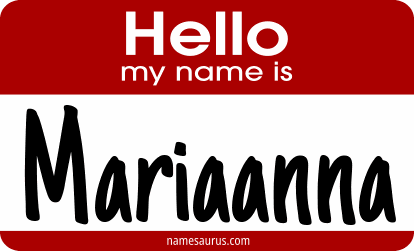 Hello my name is Mariaanna png download