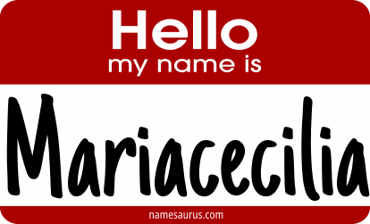 Hello my name is Mariacecilia png download