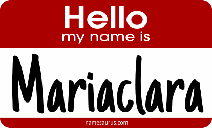 Hello my name is Mariaclara png download