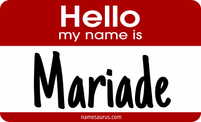 Hello my name is Mariade png download