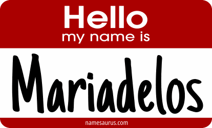 Hello my name is Mariadelos png download