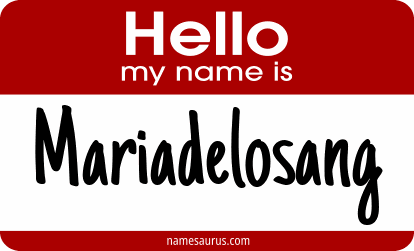 Hello my name is Mariadelosang png download