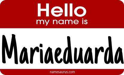 Hello my name is Mariaeduarda png download