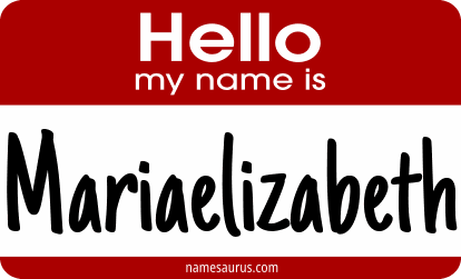 Hello my name is Mariaelizabeth png download