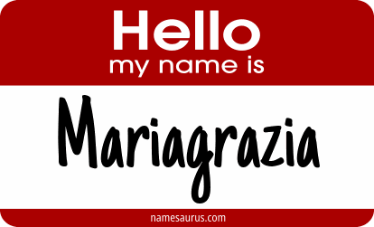 Hello my name is Mariagrazia png download