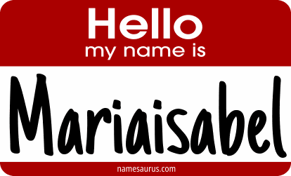 Hello my name is Mariaisabel png download