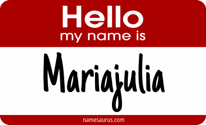 Hello my name is Mariajulia png download