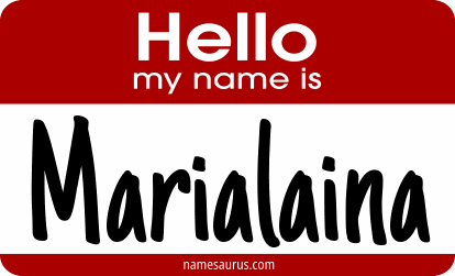 Hello my name is Marialaina png download